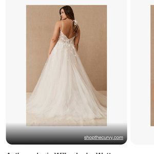 Never used Plus size Anthropologie wedding dress